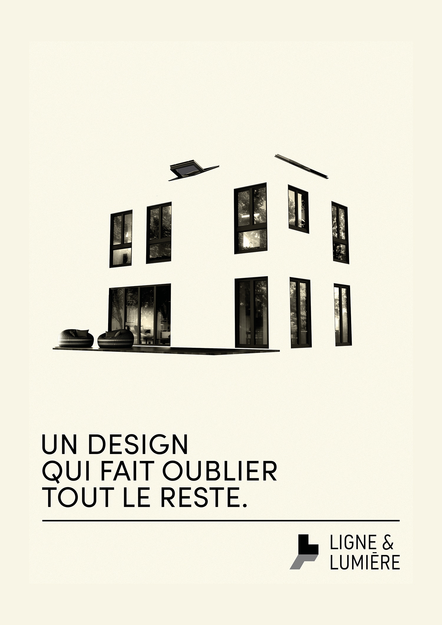 Campagne de presse et d'affichage pour Ligne et Lumière